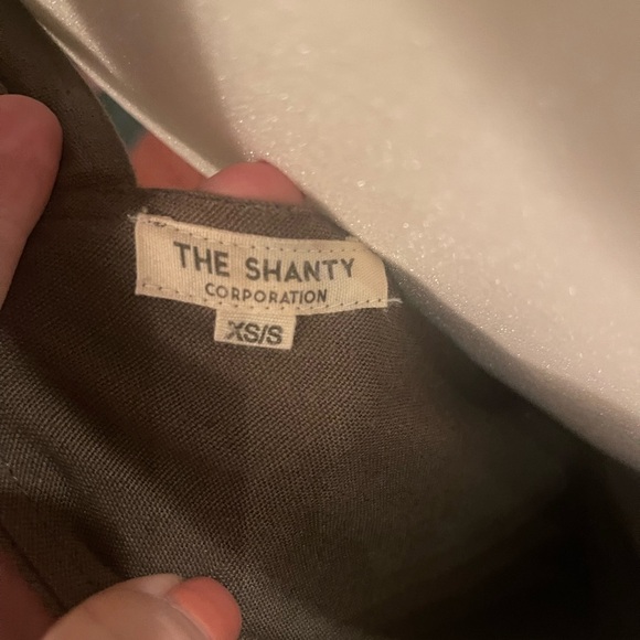 The Shanty Linen Overall Apron Dress Cottagecore Trad Baking Pinafore Classic - Picture 11 of 11